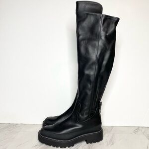 Sam Edelman Lerue Lug Sole Faux Leather Boot 9 1/2 M